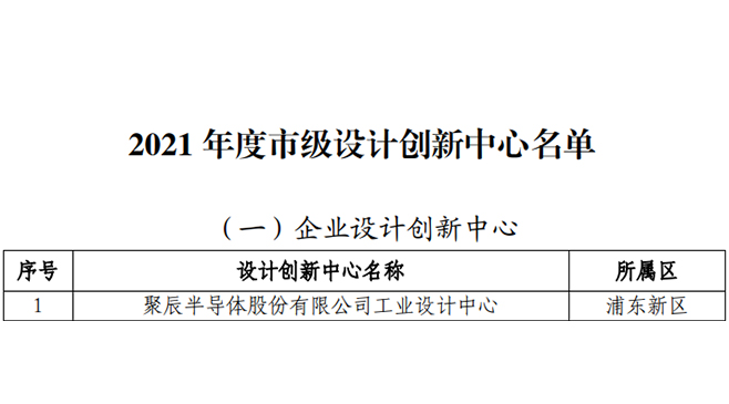 再添喜讯 | 拉斯维加斯9888半导体获评2021年度上海市级设计创新中央